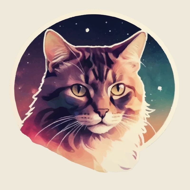 Chat dans les étoiles