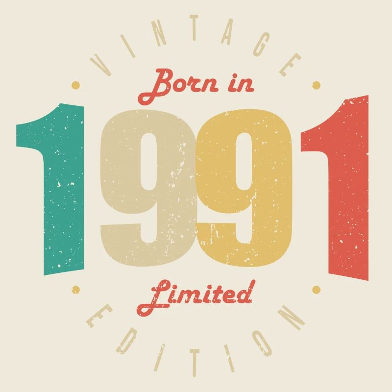 1991 Vintage Retro Geburtstagsgeschenk 1991