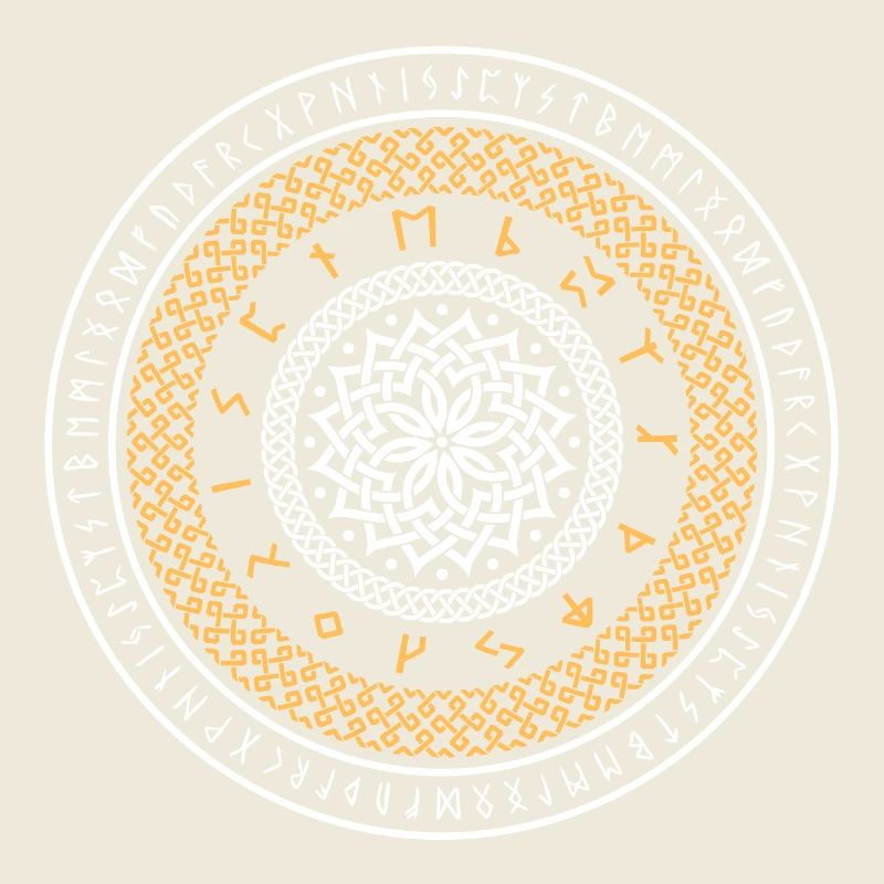 Viking Runes Circle
