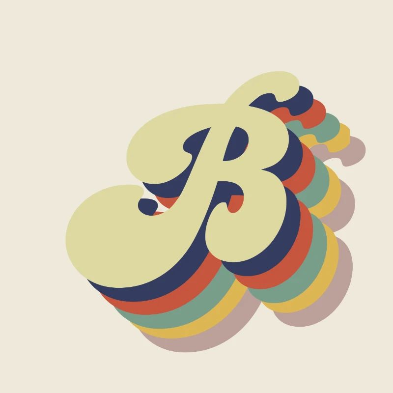 Lettre B rétro