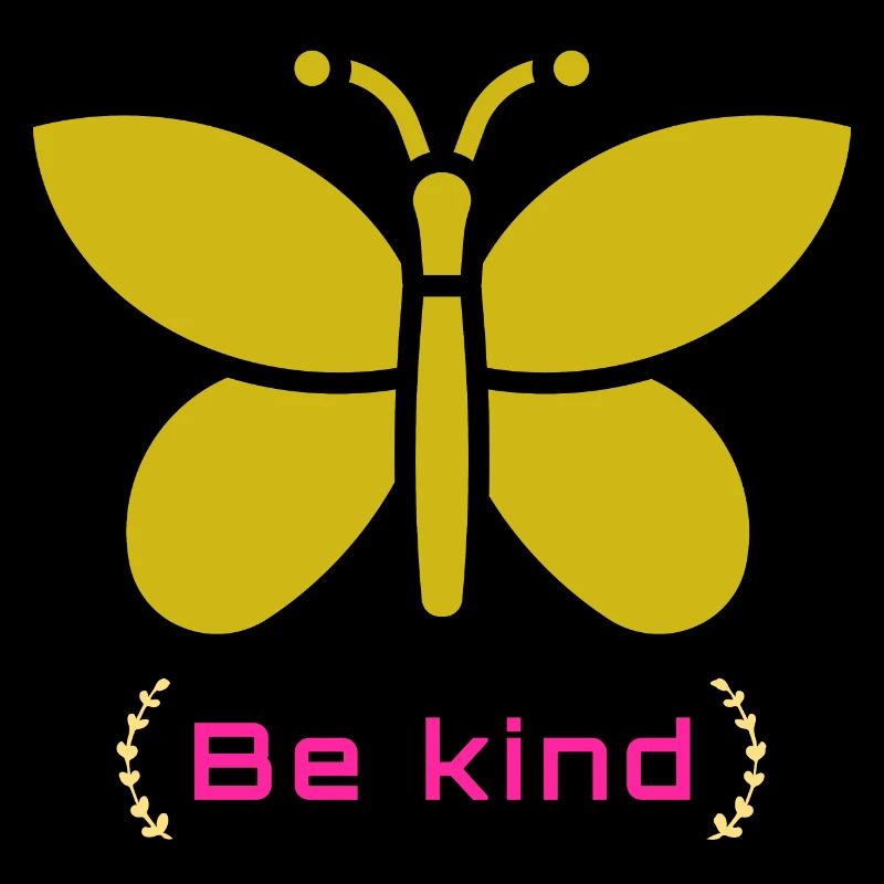 Be Kind Butterfly Design