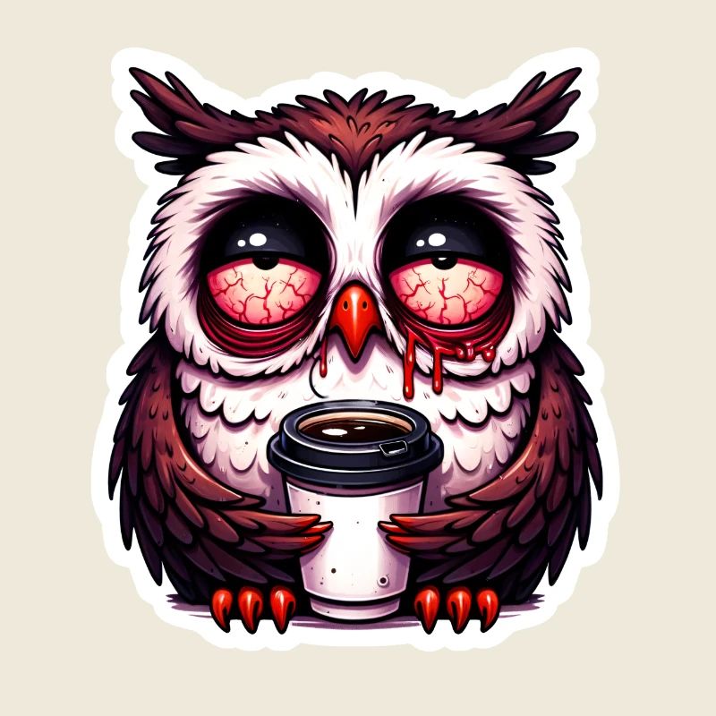 Noctambule avec café du matin