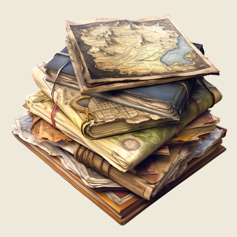 Treasure hunt with old maps
