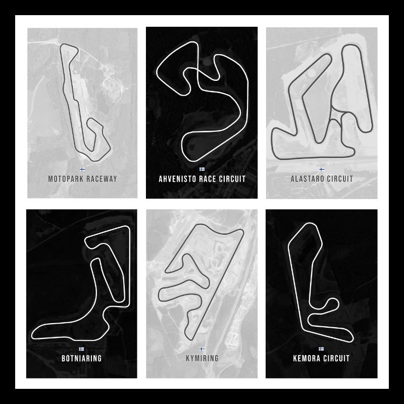 Finnish Motor Speedways - drapeau à damier