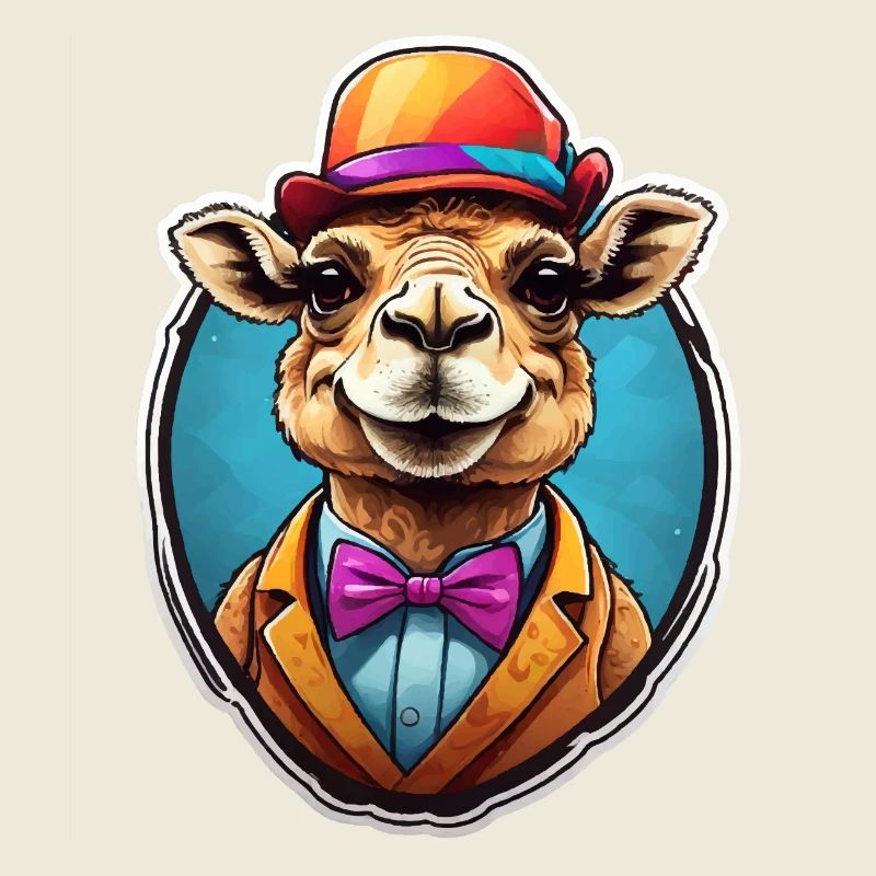 Lustiges Comic Kamel