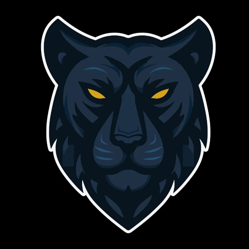 Maskottchen Panther Kopf Design