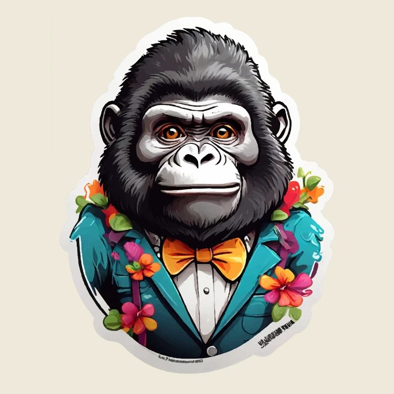 Funny Comic Gorilla
