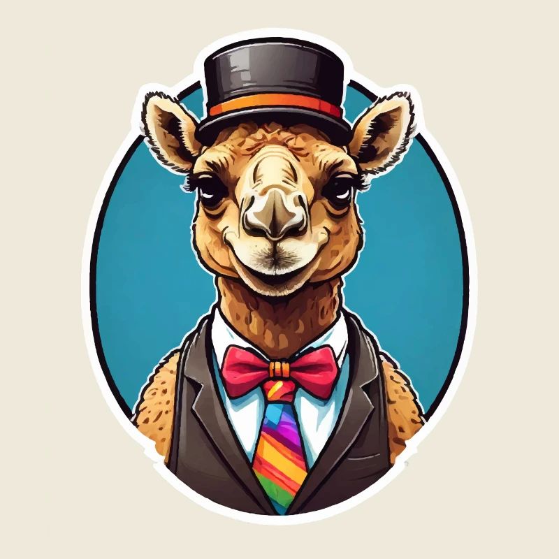 Lustiges Comic Kamel