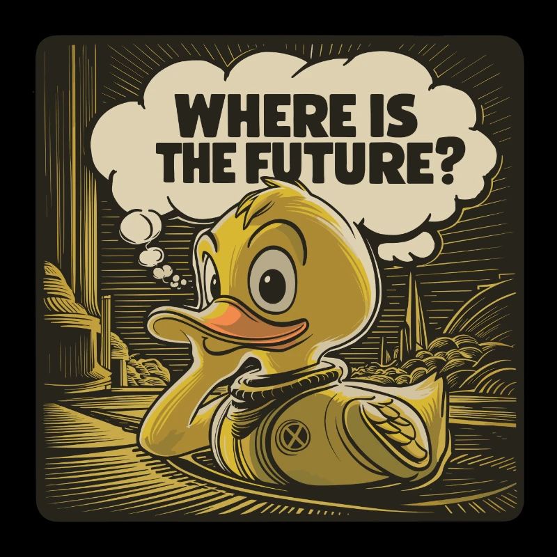 Canard en plastique jaune réfléchi