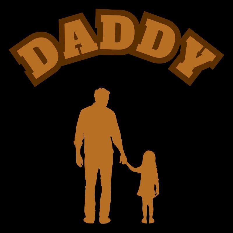 Daddy Daughter Kid Brown