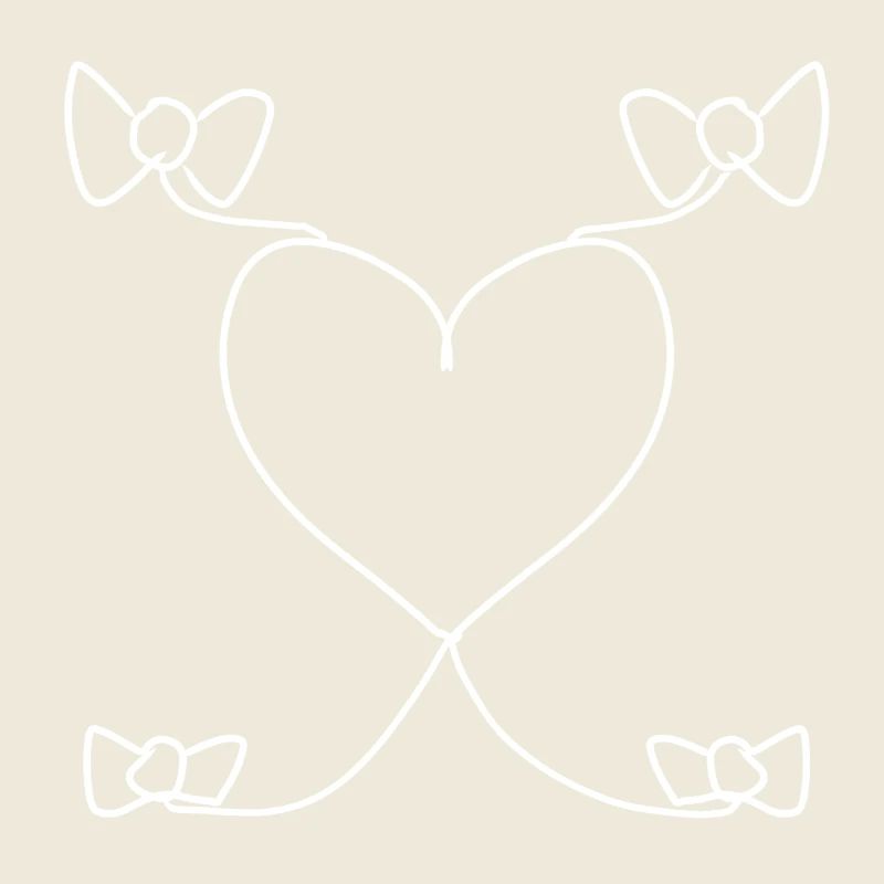 herz schleife muster formen