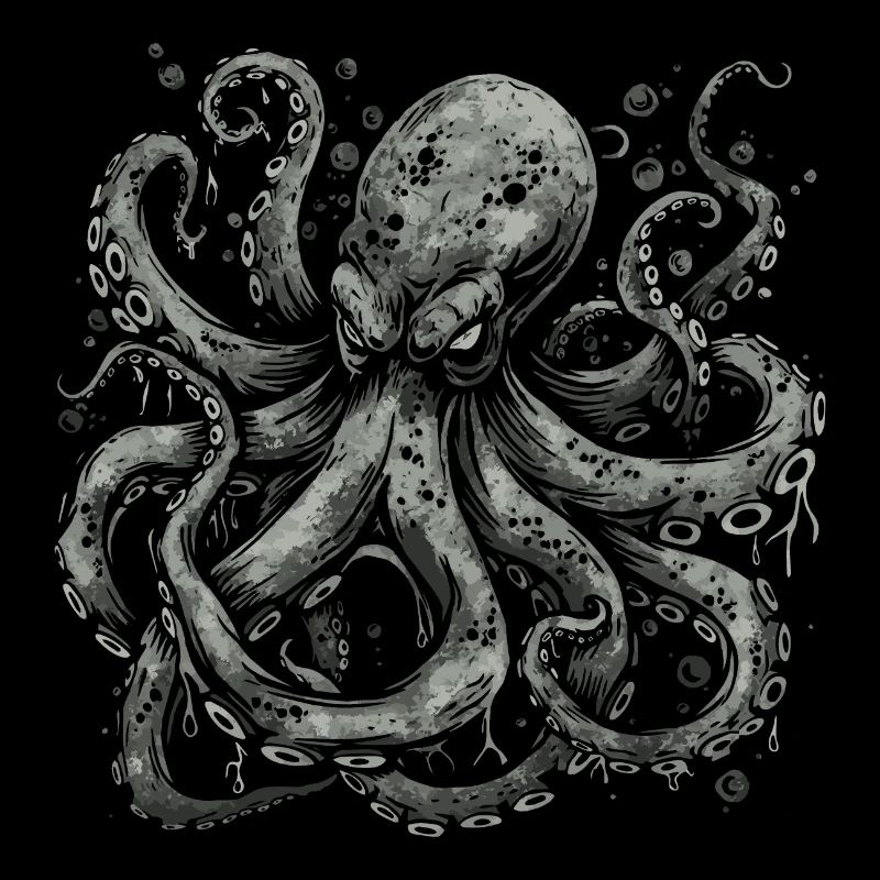 Grimmiger Kraken