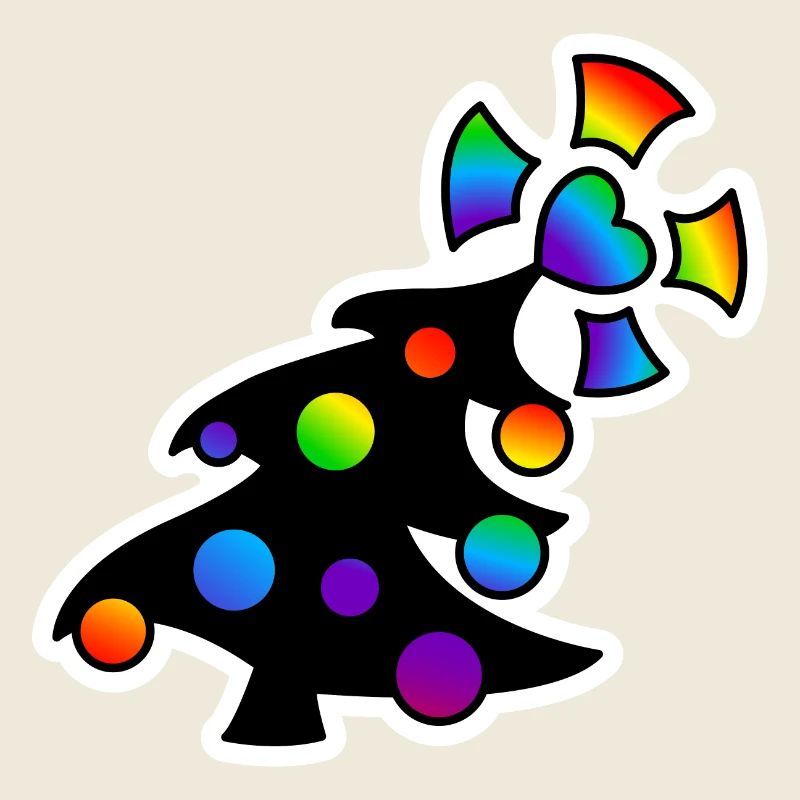 Weihnachtsbaum Christbaum : Sticky Queer Pride