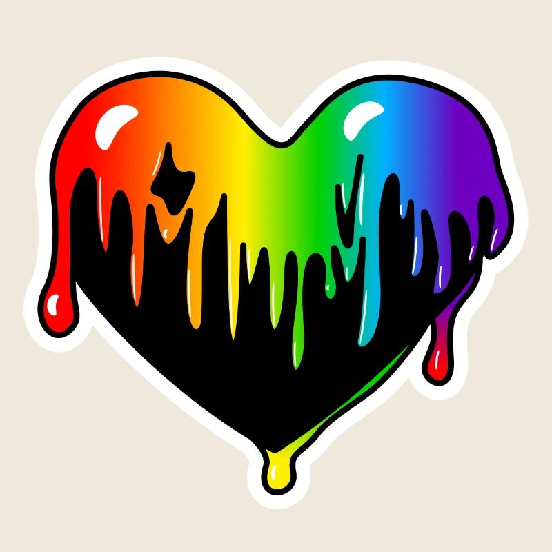 Klebriges Herz trieft : Sticky Queer Pride