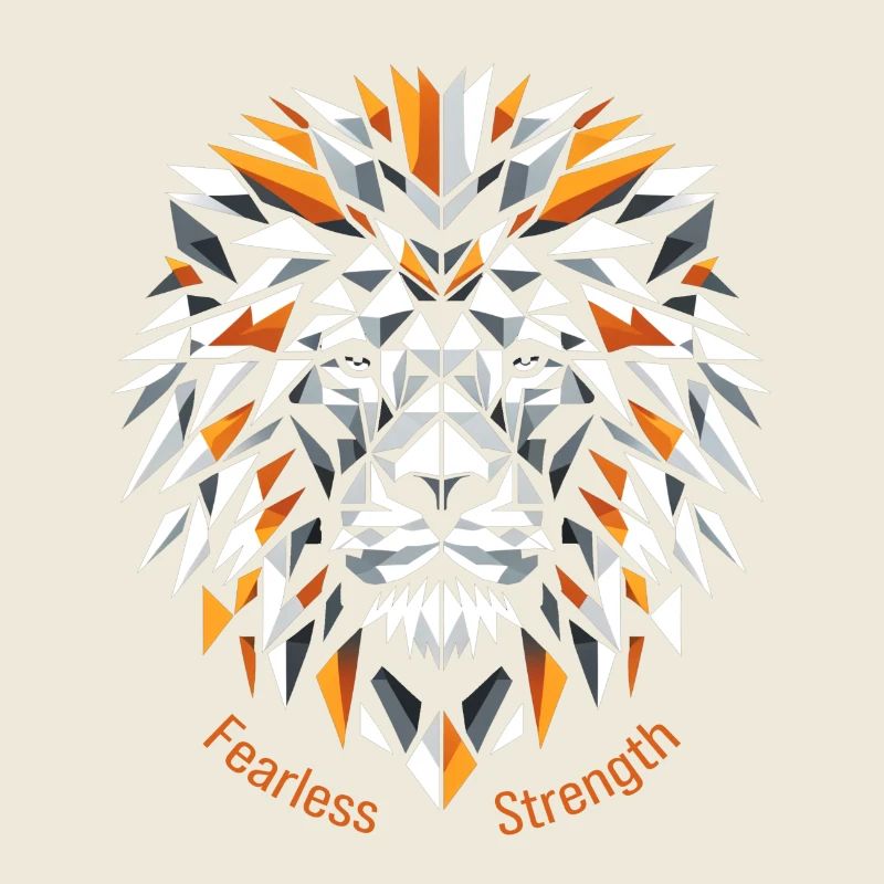 Geometric Lion Strength