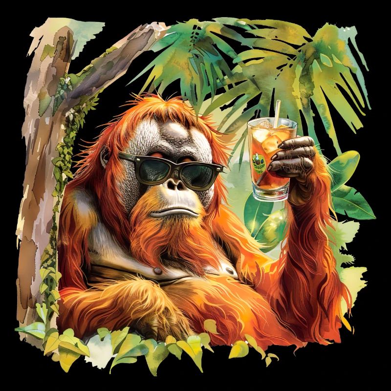 cooler Orang-Utan