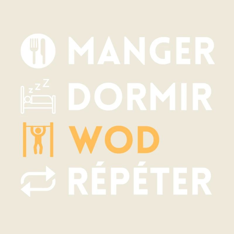 Manger dormir wod répéter