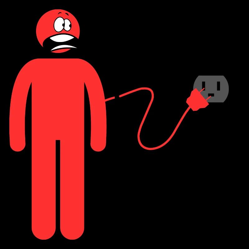 Personne fatiguée et déconnectée