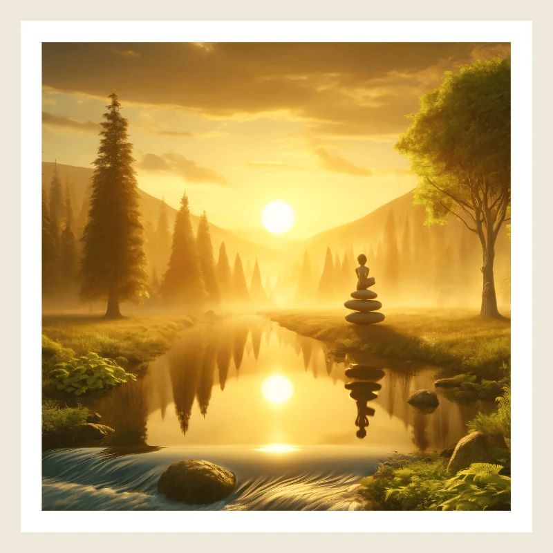 Paysage romantique pour se détendre