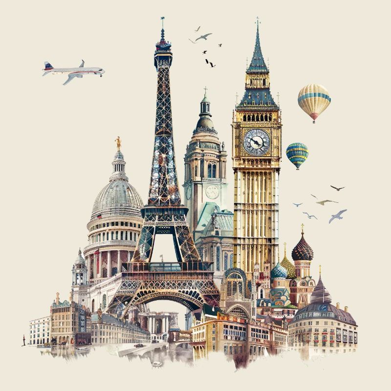 Landmarks are usually buildings