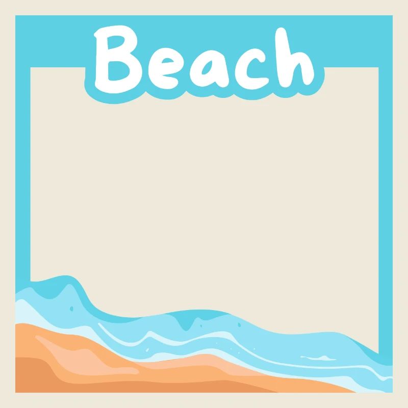 Dream beach in a setting