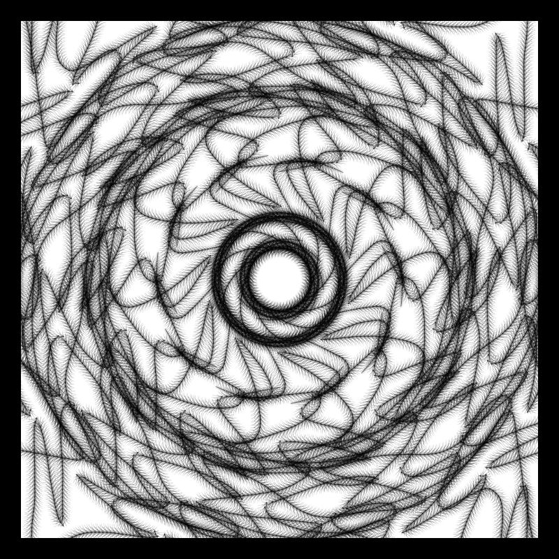 Black and white geometric design