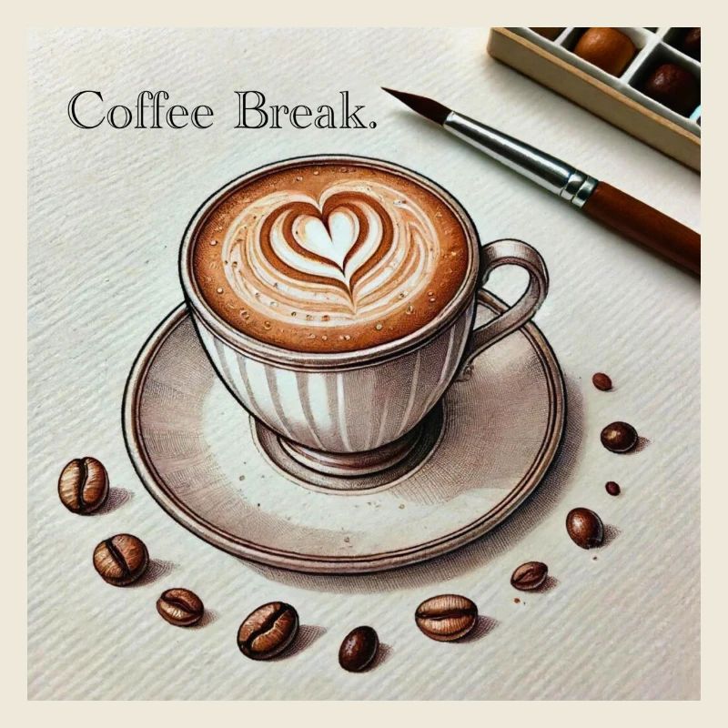 Herz des Cappuccinos