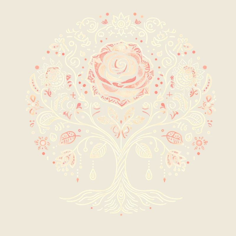 Lebensbaum-Rose Boho