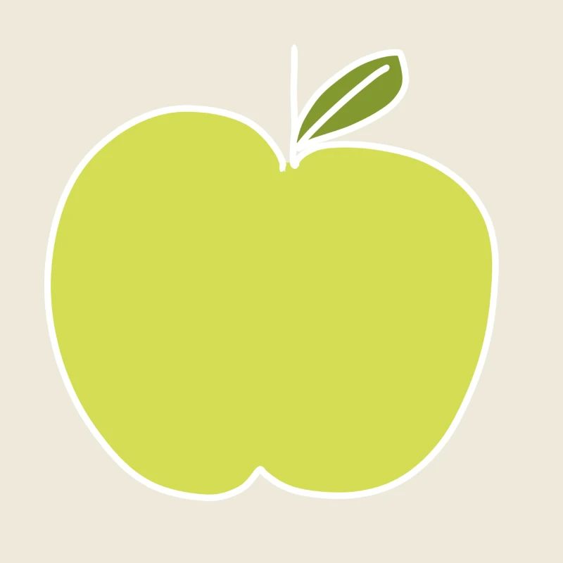 Pomme Aliment Symbole Forme Vert