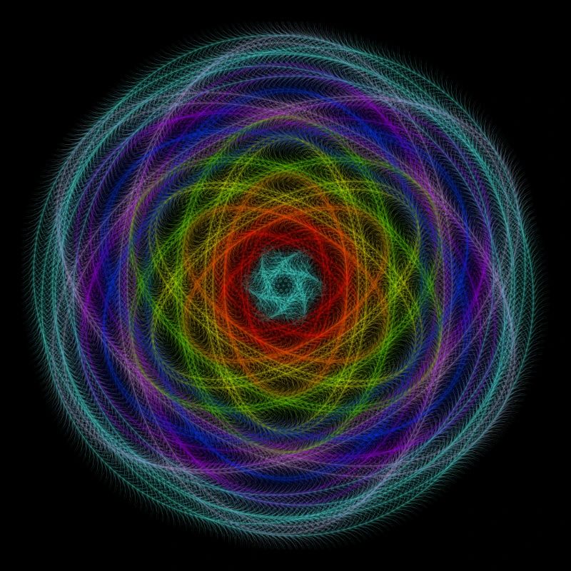 Arc-en-ciel hypnotique