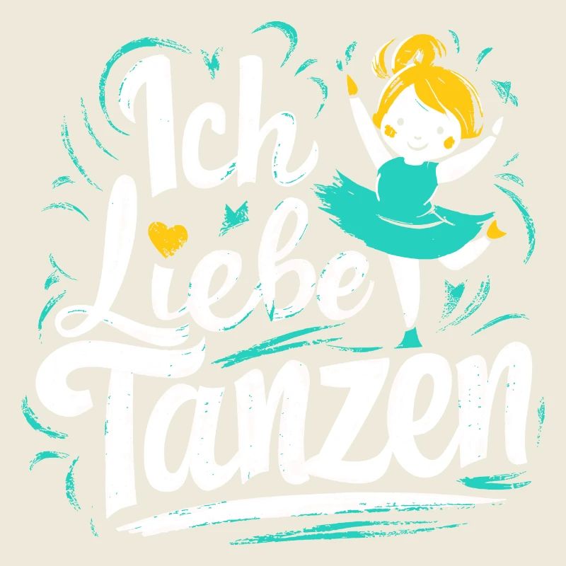 Ich liebe Tanzen Mädchen Ballett Hip-Hop Geschenk