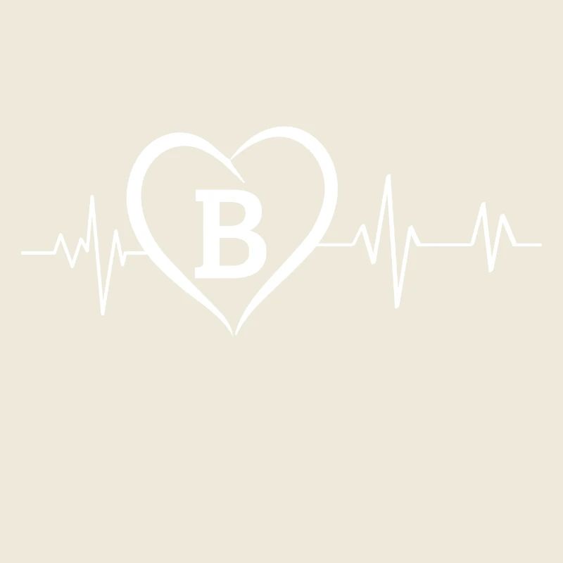 Heartbeat letter B