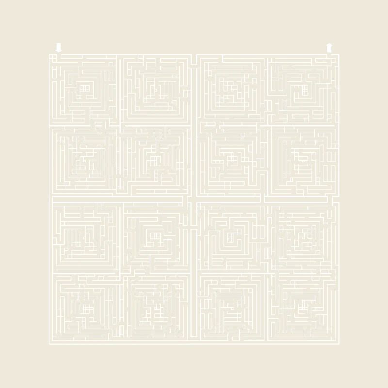 LabySquare 2 (Monochrome blanc)