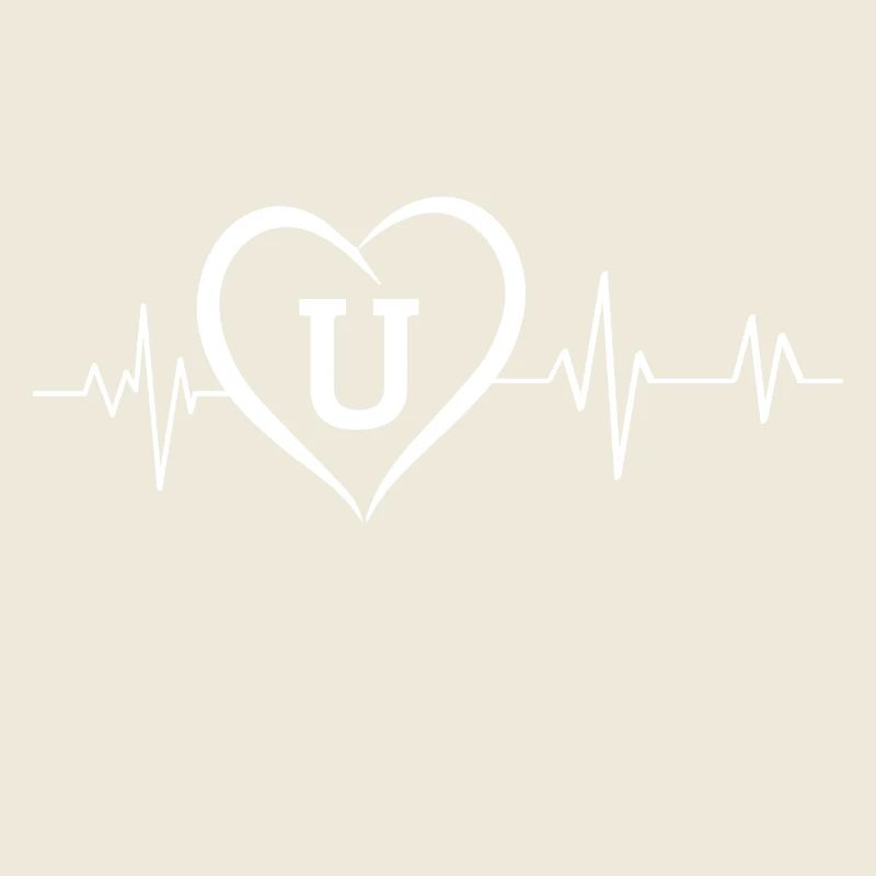 Herzschlag Buchstabe U