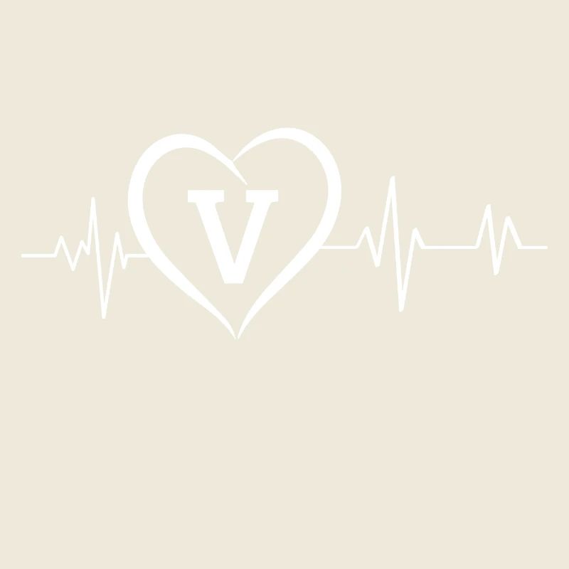 Herzschlag Buchstabe V