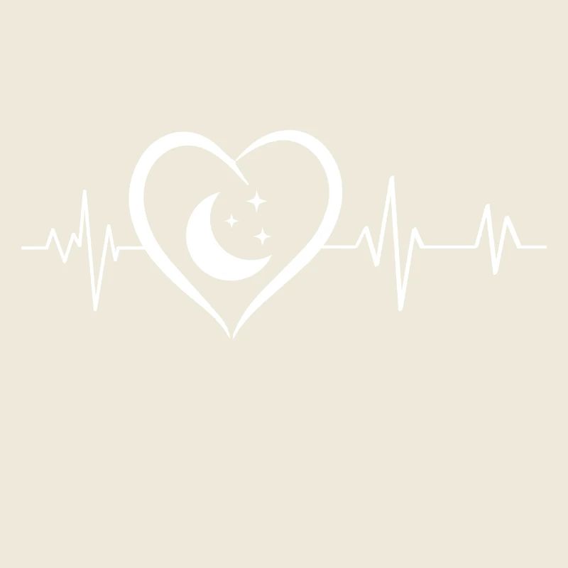 Heartbeat, Moon and Stars