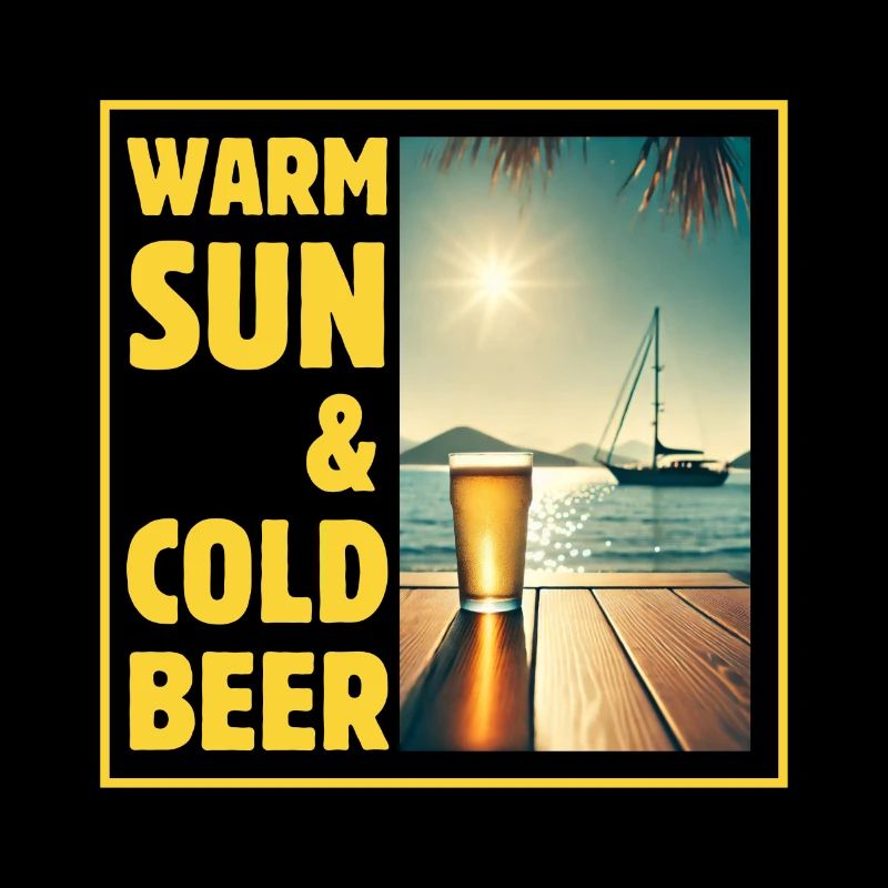 Warm sun & cold beer