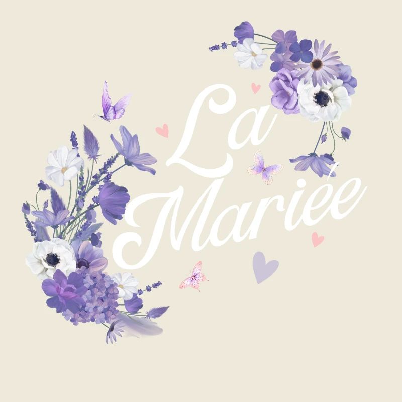 The Purple Floral Bride