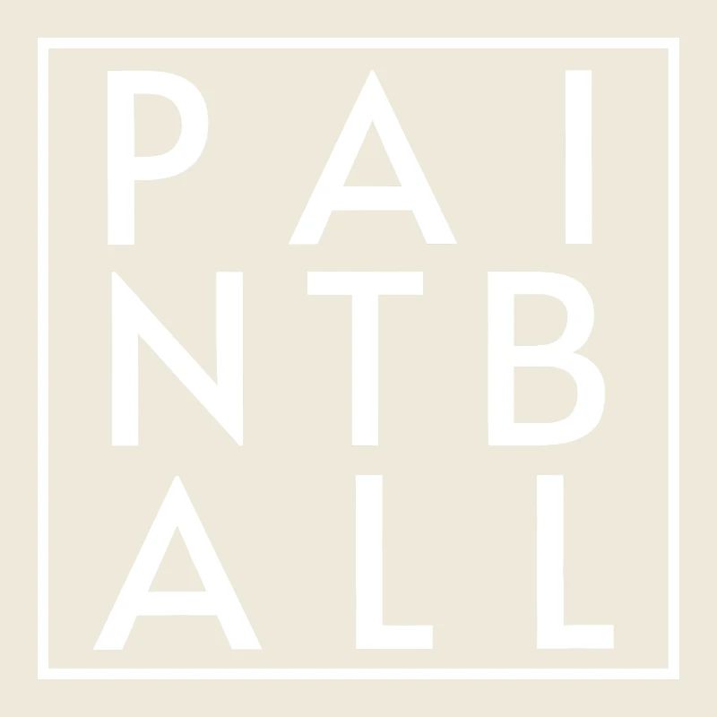 Conception simple de lettres 3x3 pour le paintball