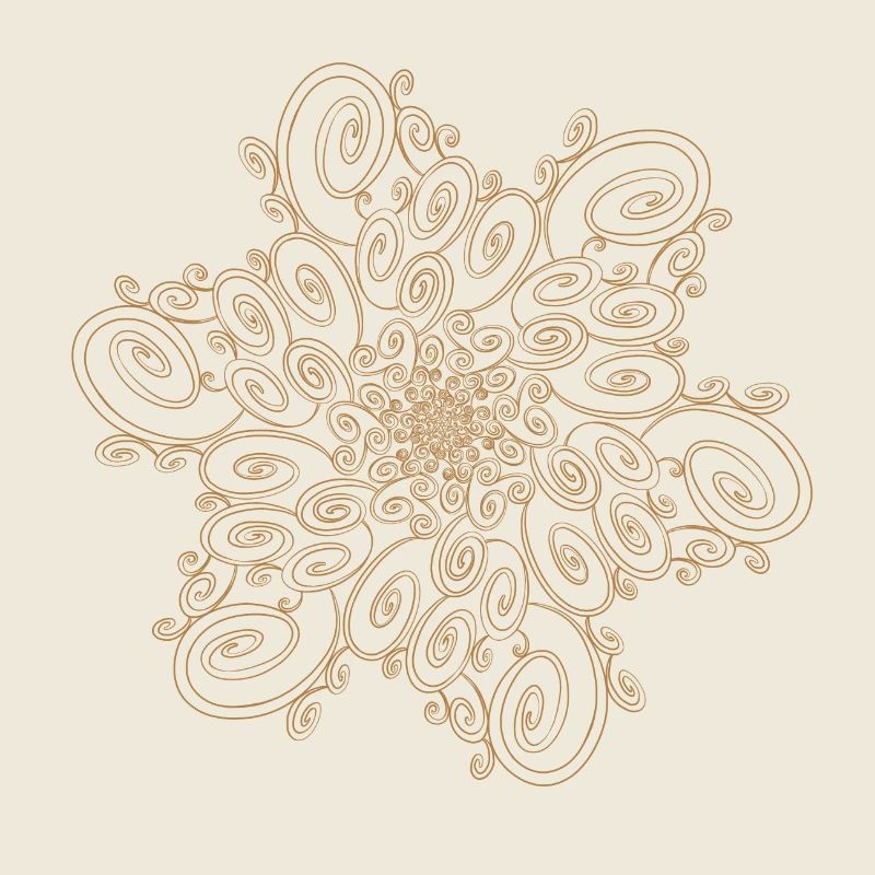 Sun in volutes