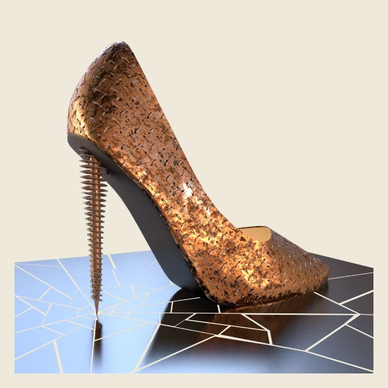 Metal High Heels