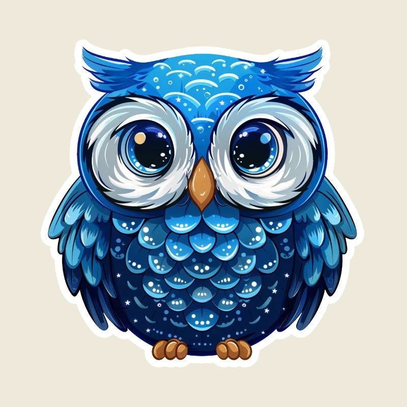 Niedliche Eule Kawaii Maskottchen