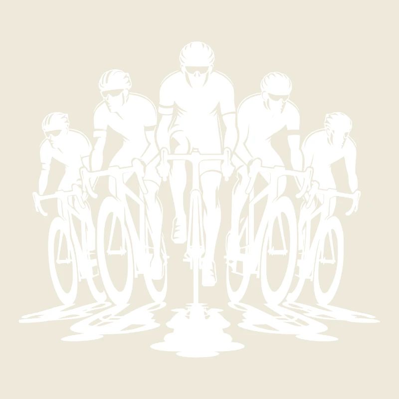 Rennradfahrer Gruppe Porträt