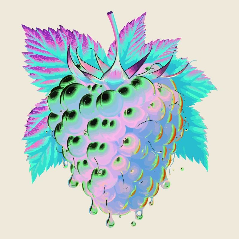 Framboise psychédélique coulante
