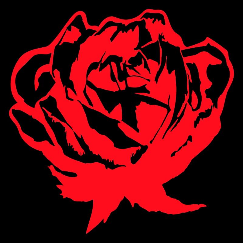 Hübsche Schöne Rose Blüte Blatt Röschen Romantisch