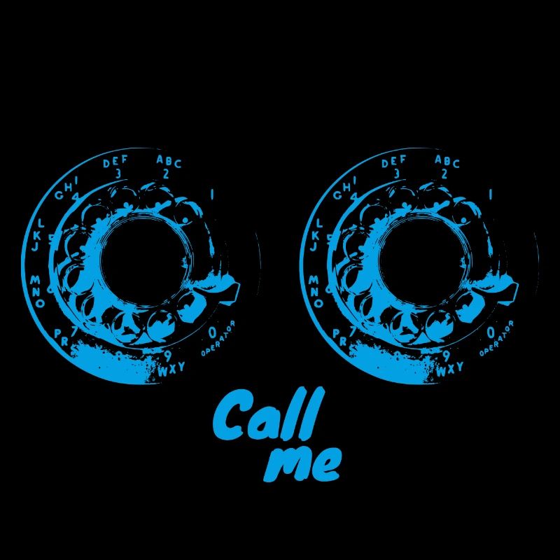 Téléphone romantique - version bleue