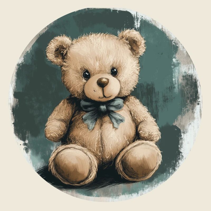 Eleganter Teddybär: Kuschelige Nostalgie!