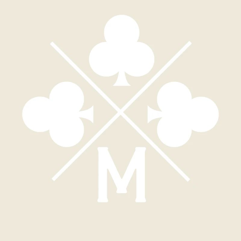 Buchstabe m Glücksklee