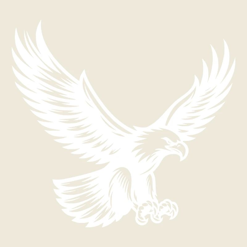 Aigle majestueux prêt à attaquer