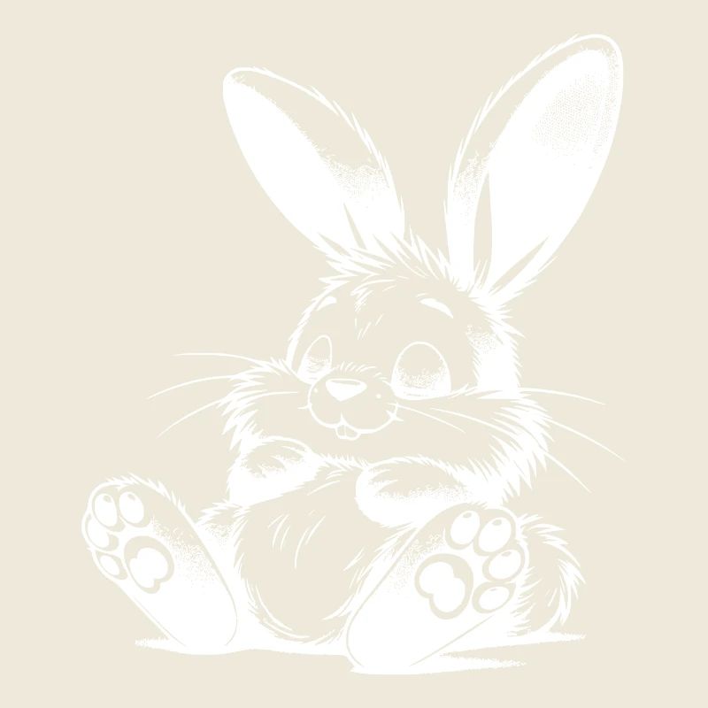 Sleeping Kids Bunny with Big Ears